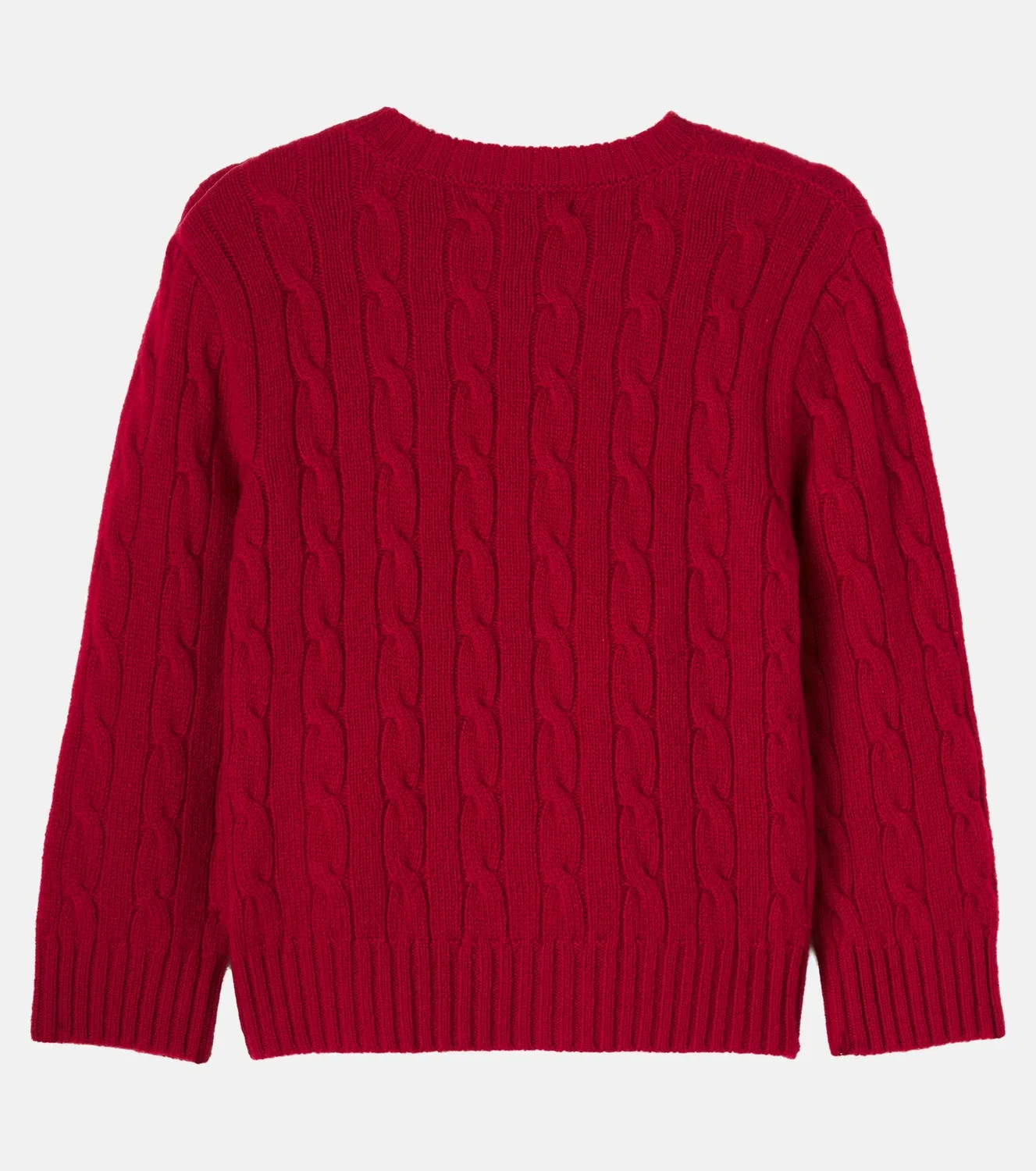 Свитер шерстяной Polo Ralph Lauren Kids, красный — фото 3