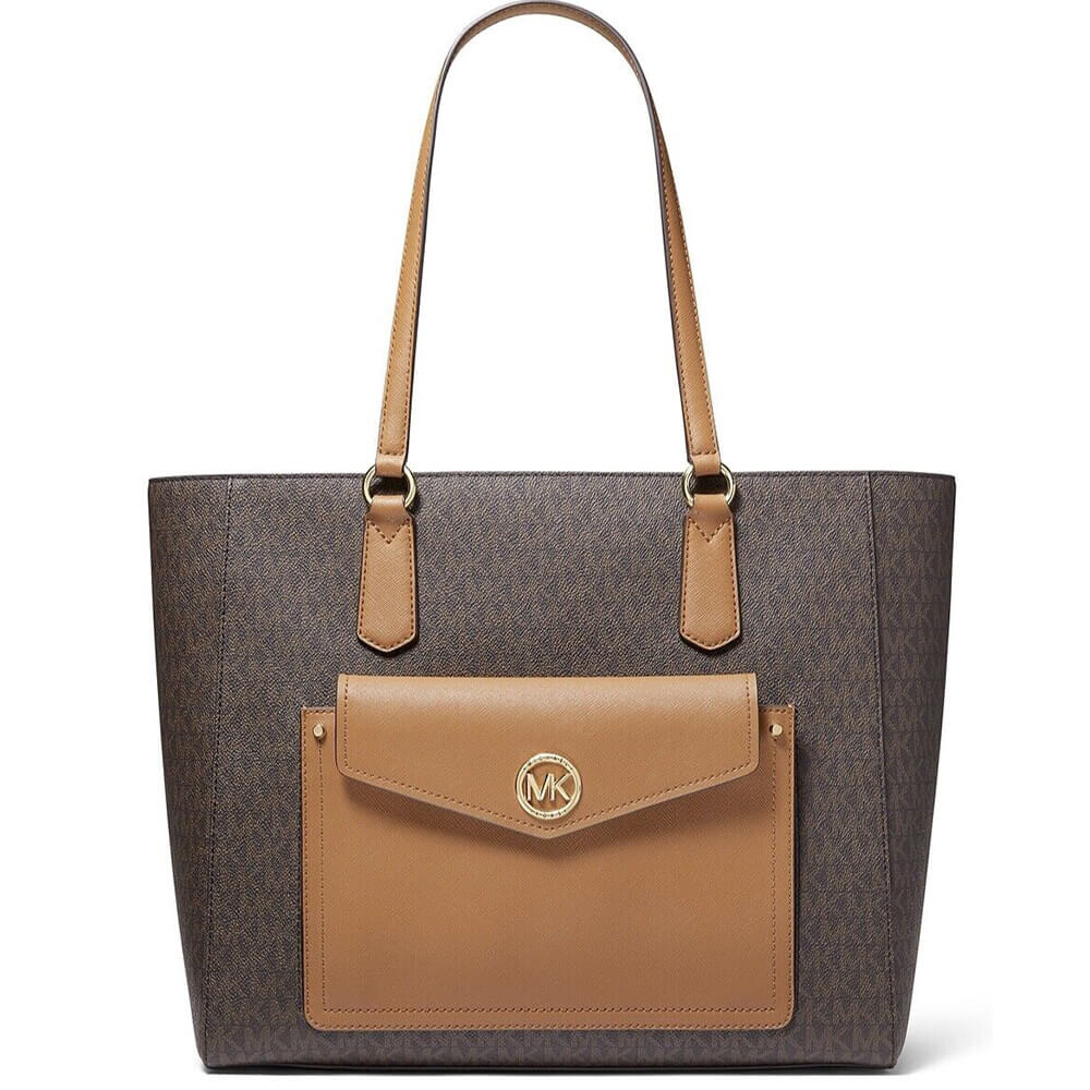 

Сумка-тоут Michael Kors Joey MK Signature TZ, коричневый