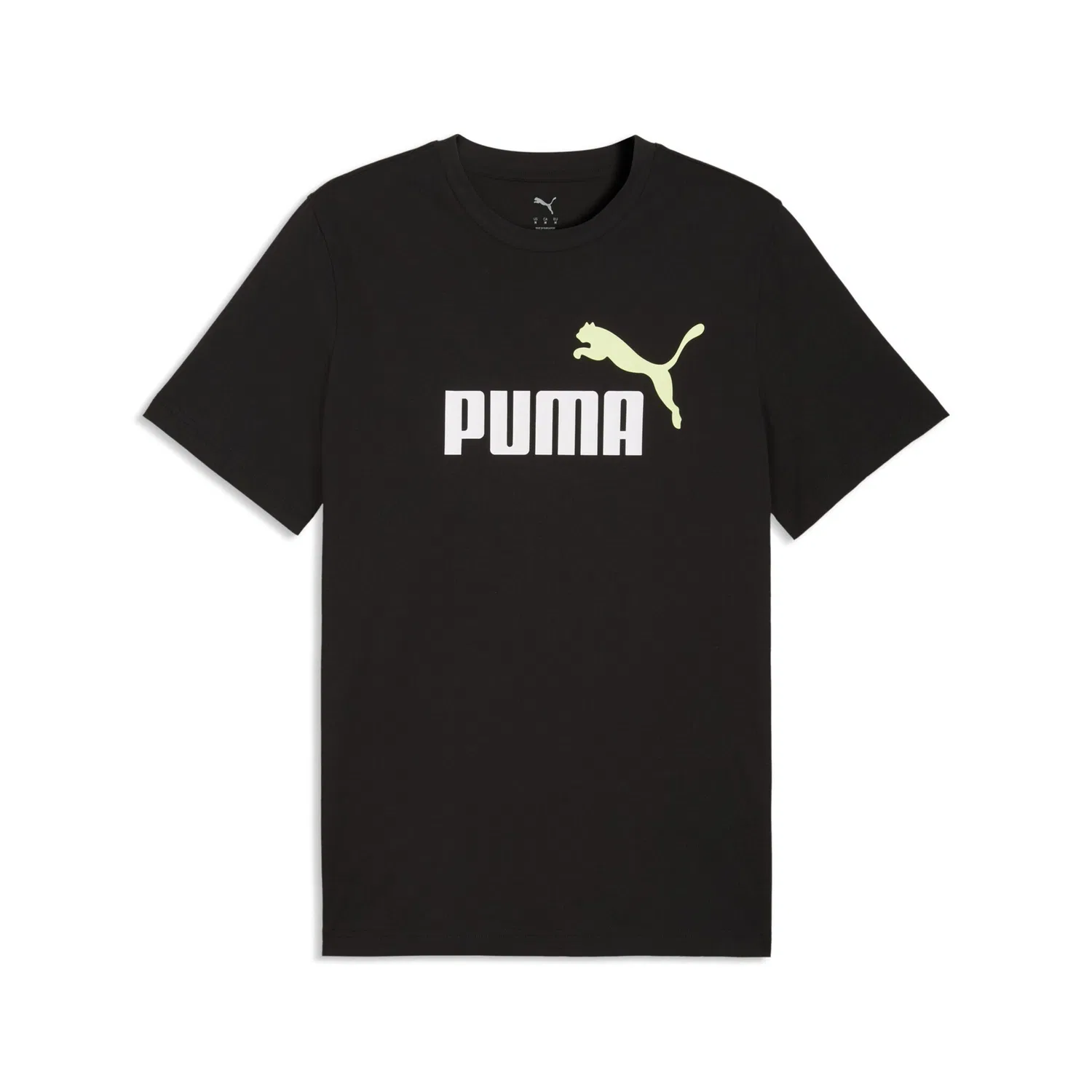 Детская футболка с логотипом PUMA, Black Apple Spritz Green