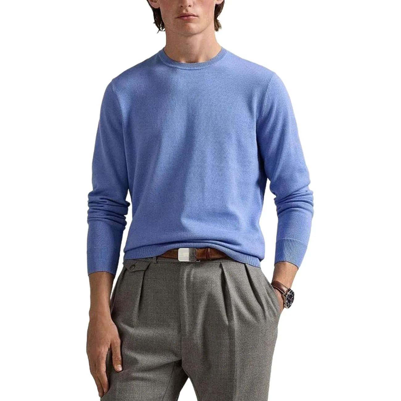 SS25 Knitwear мужская Polo Ralph Lauren, синий — фото 3