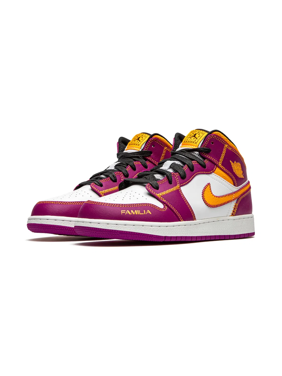 Кроссовки Air Jordan 1 Mid “День мертвых”, пурпурный — фото 3