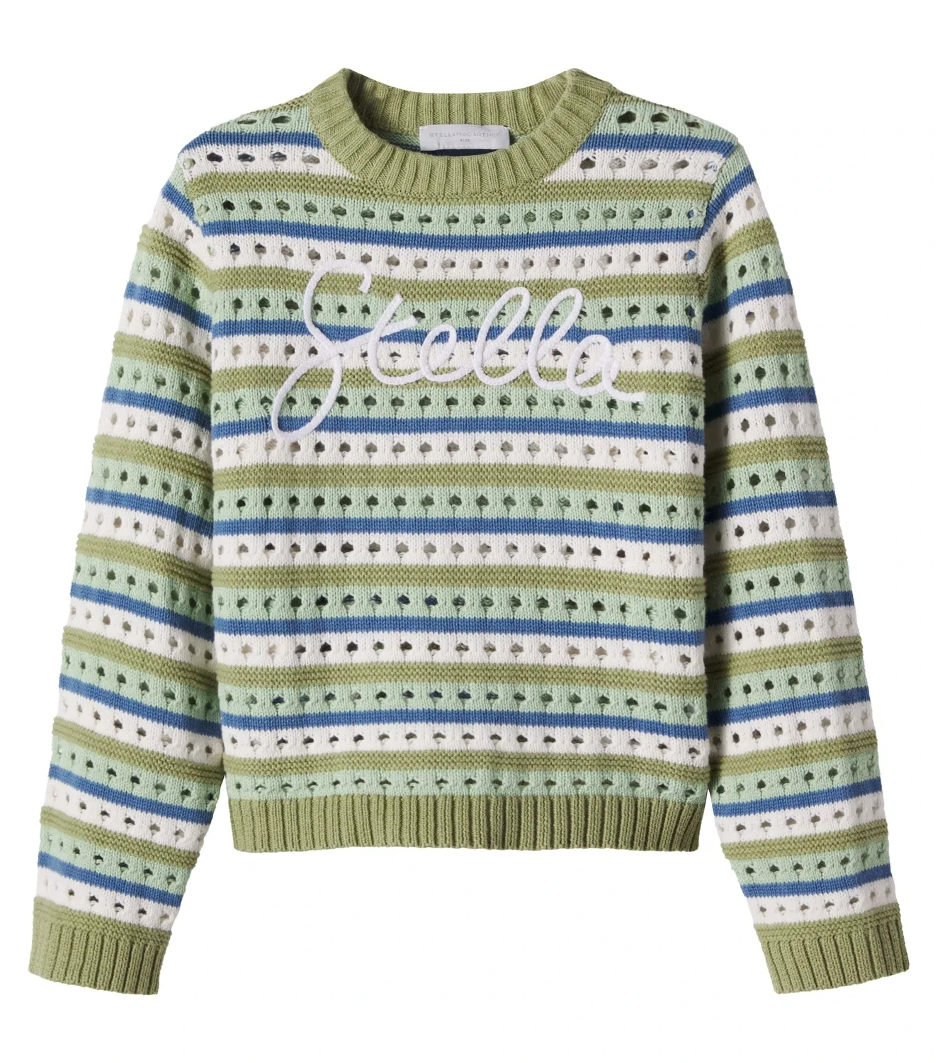 Свитшот с вышивкой Stella Mccartney Kids, мультиколор