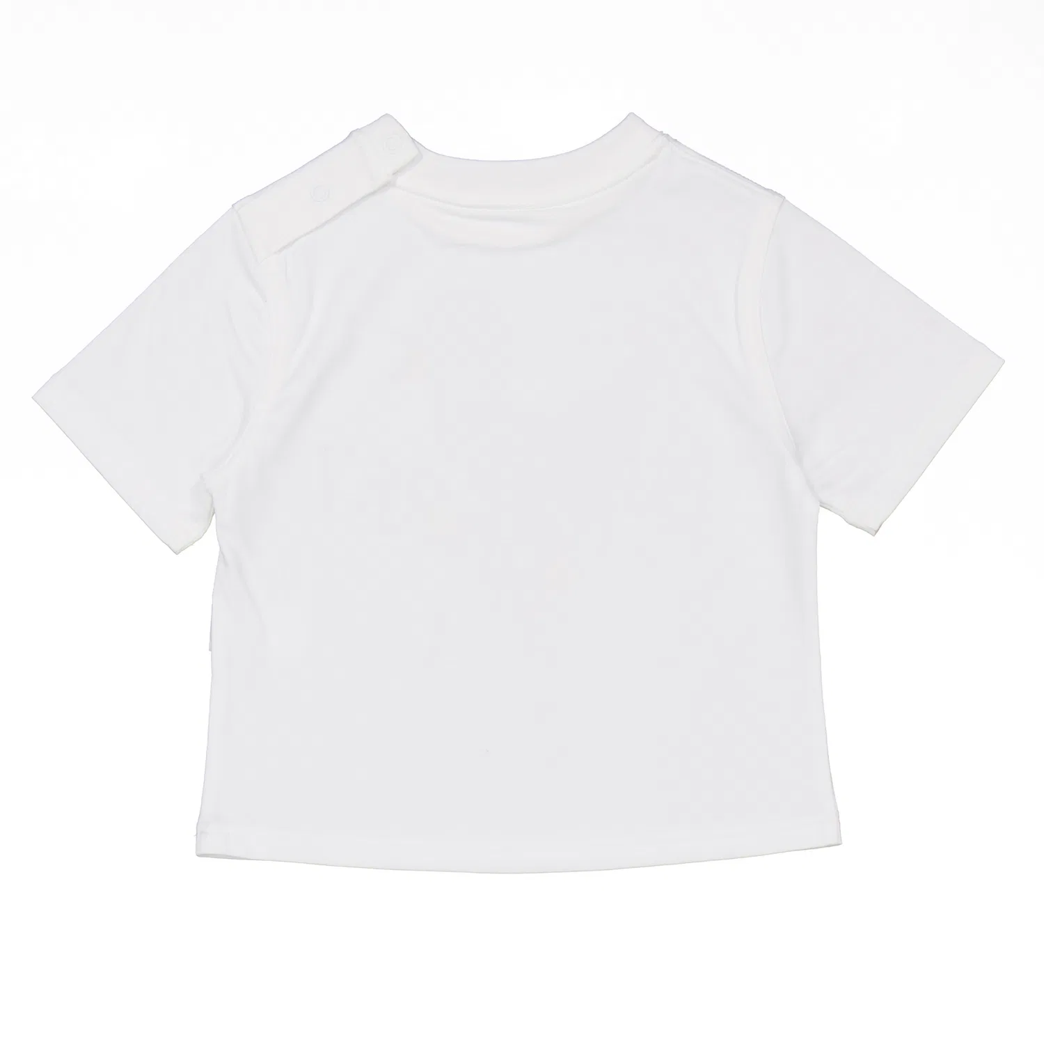 Футболка хлопковая с принтом Toddler Cedar Duckling Burberry, White Cn — фото 3