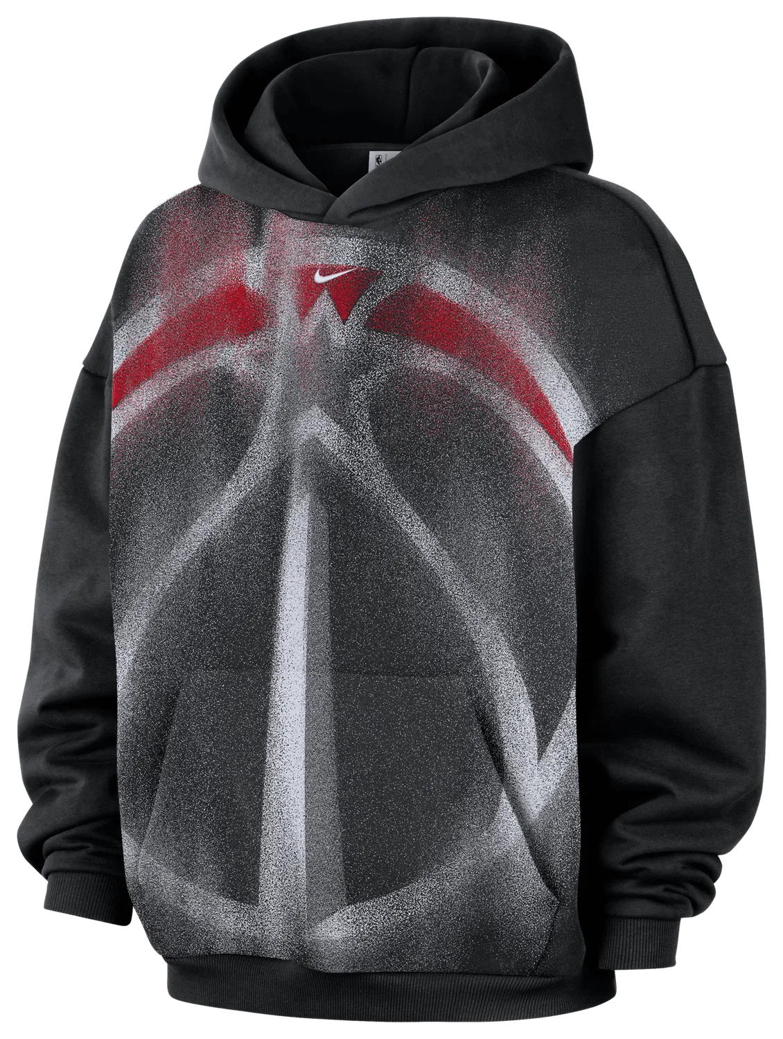 Мужское худи с технологией Therma-FIT Wizards Basketball Icon Nike, белый/черный — фото 4