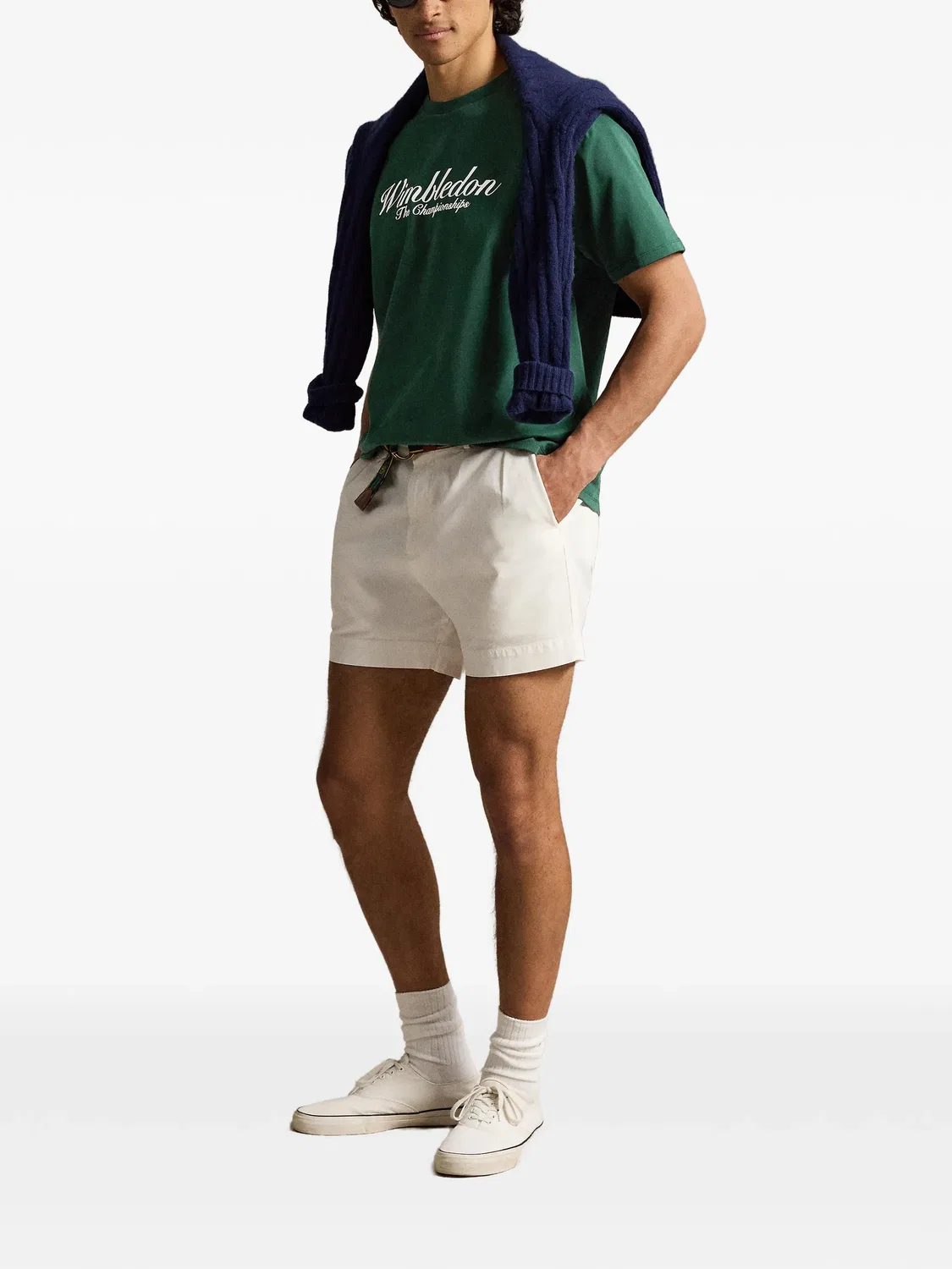 Хлопковая футболка зеленого цвета Polo Ralph Lauren, зеленый — фото 2