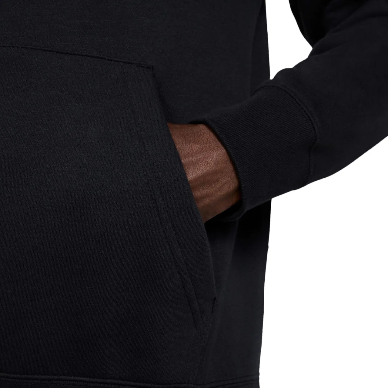 Мужское худи Club Pullover BB Nike, черный/белый — фото 4