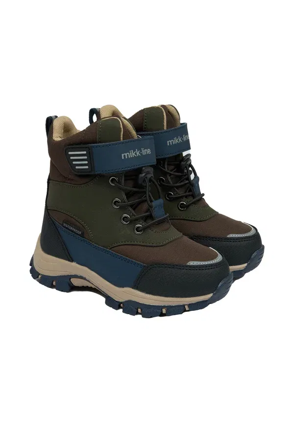 Сапоги зимние с защитой от холода Winter boot tex velcro unisex Mikk-line, Chocolate Chip, шоколадный — фото 4