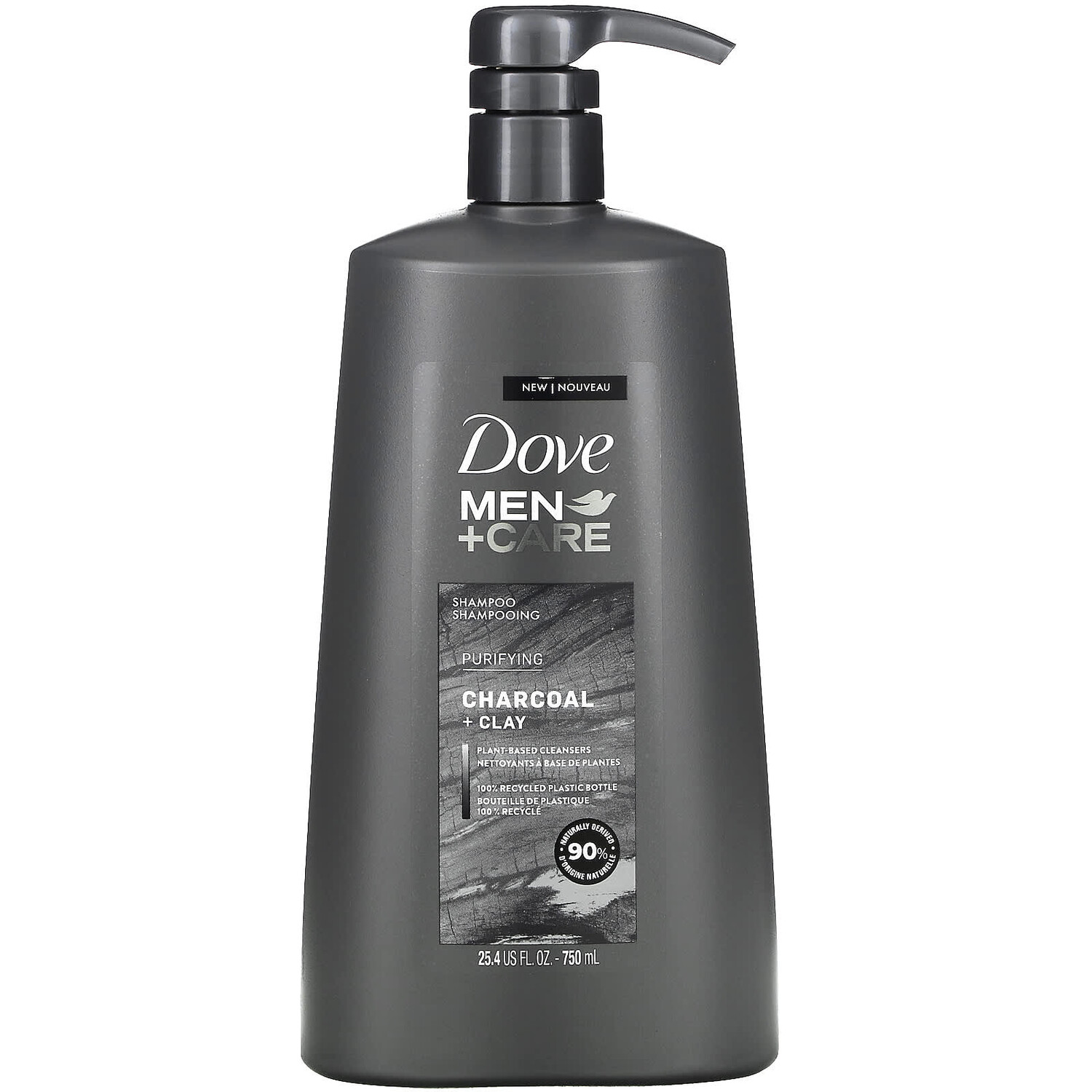 

Шампунь Dove очищающий, уголь и глина, 750 мл