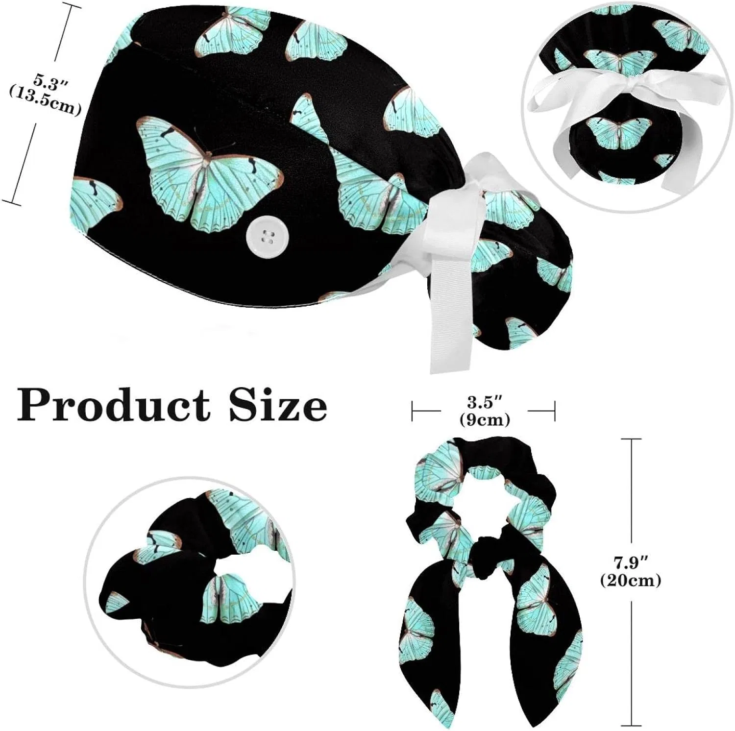 Шапочка для душа Adjustable Butterfly, HOHODIY, многоцветная — фото 2