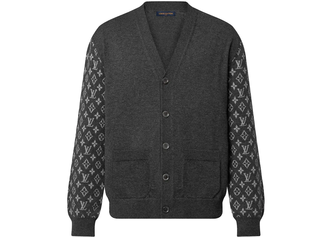 Мужской кардиган из кашемира Monogram Mix Louis Vuitton, Anthracite
