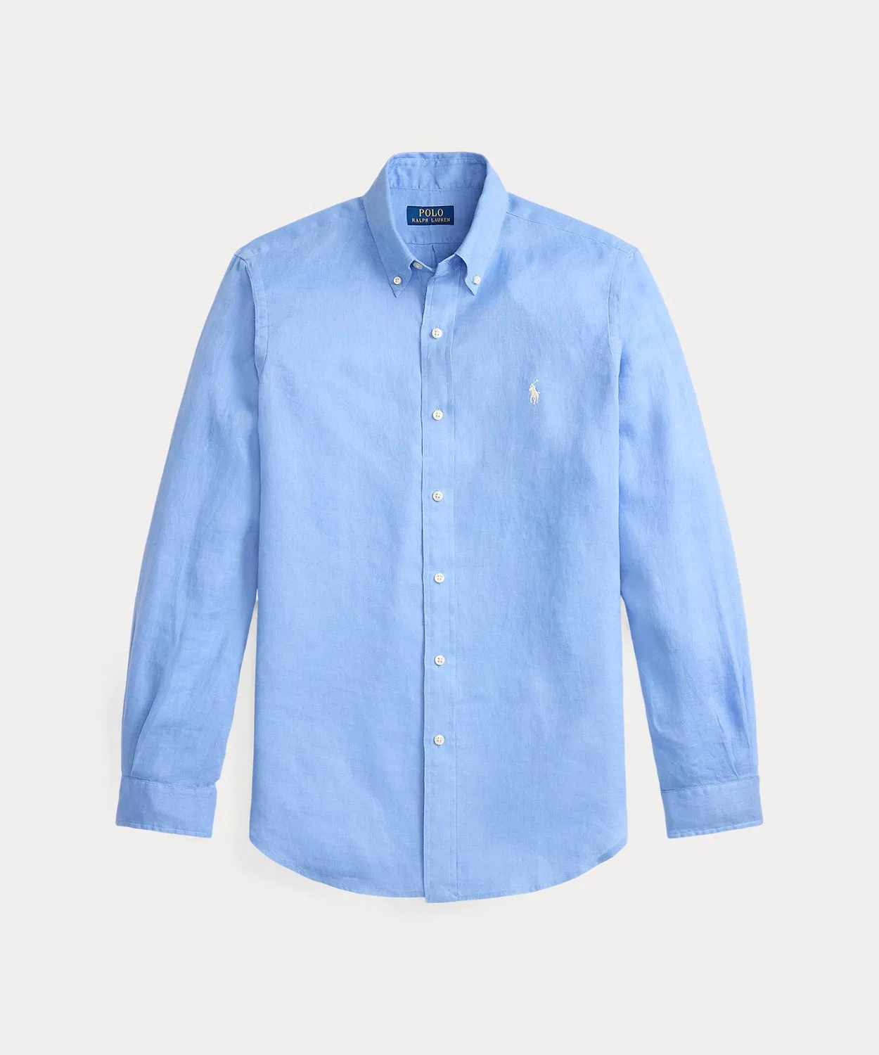 Мужская рубашка из льна с длинным рукавомClassic Fit POLO RALPH LAUREN, Blue — фото 2
