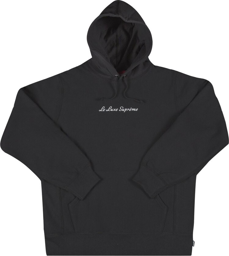 

Толстовка Supreme Le Luxe Hooded Sweatshirt 'Black', черный