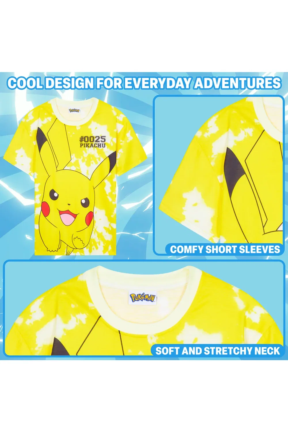 Футболка Pokemon, Yellow — фото 4