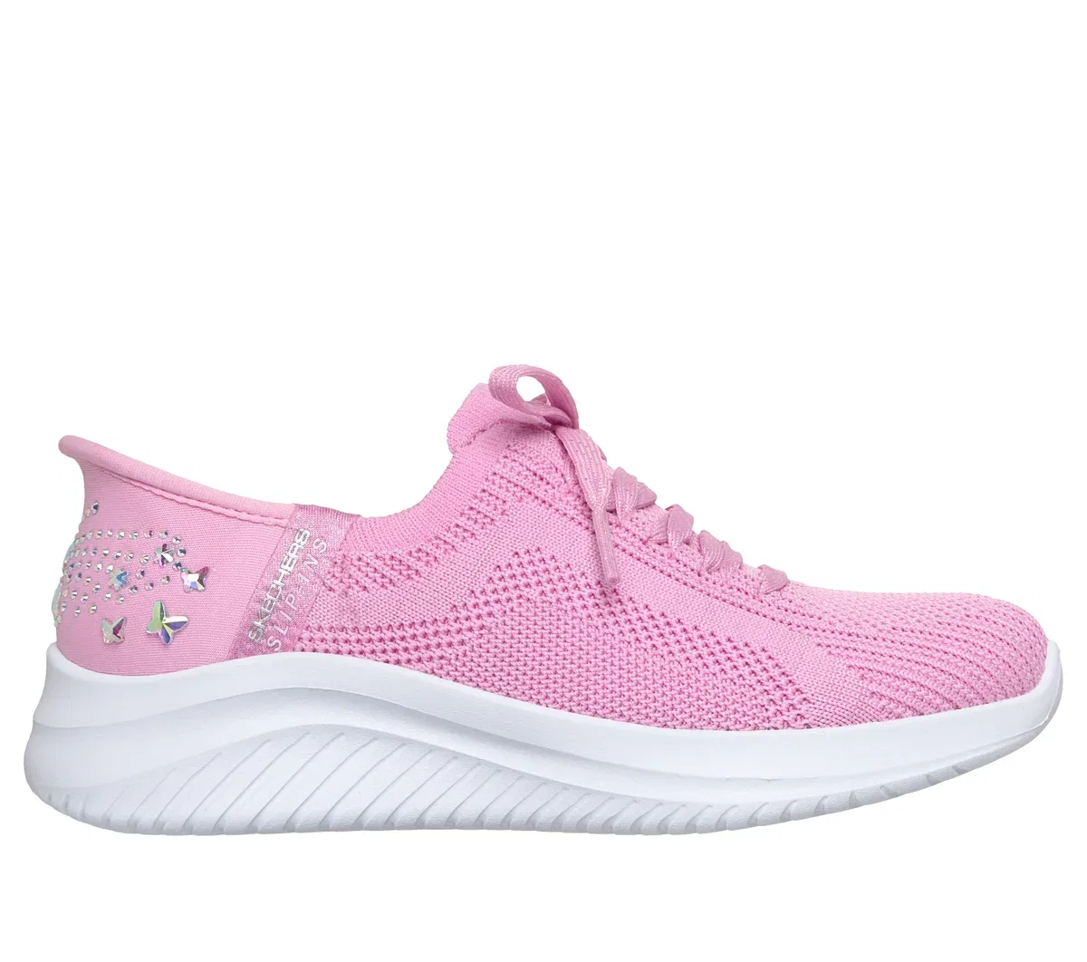 Детские слипоны Ultra Flex 3.0 - Glimmer Dream Skechers, розовый