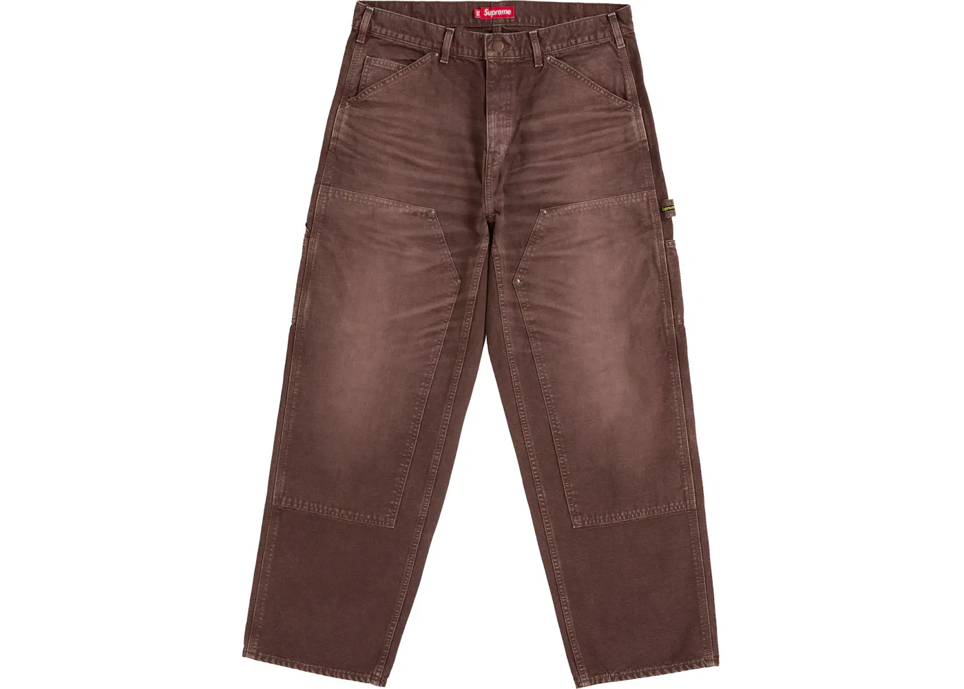 Мужские брюки с двумя накладными карманами Supreme Worn Double Knee Painter Pant, Brown