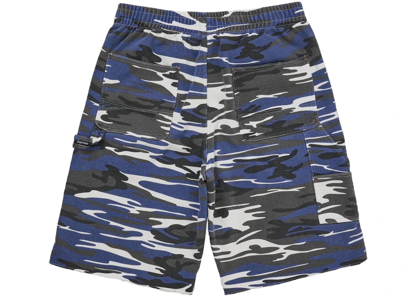 Мужские шорты с принтом Sweatshort Supreme, Blue Tiger Camo