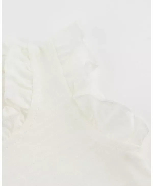 Детский топ с рюшами Rebekah Ruffle Tank Oh Baby!, Oyster — фото 3