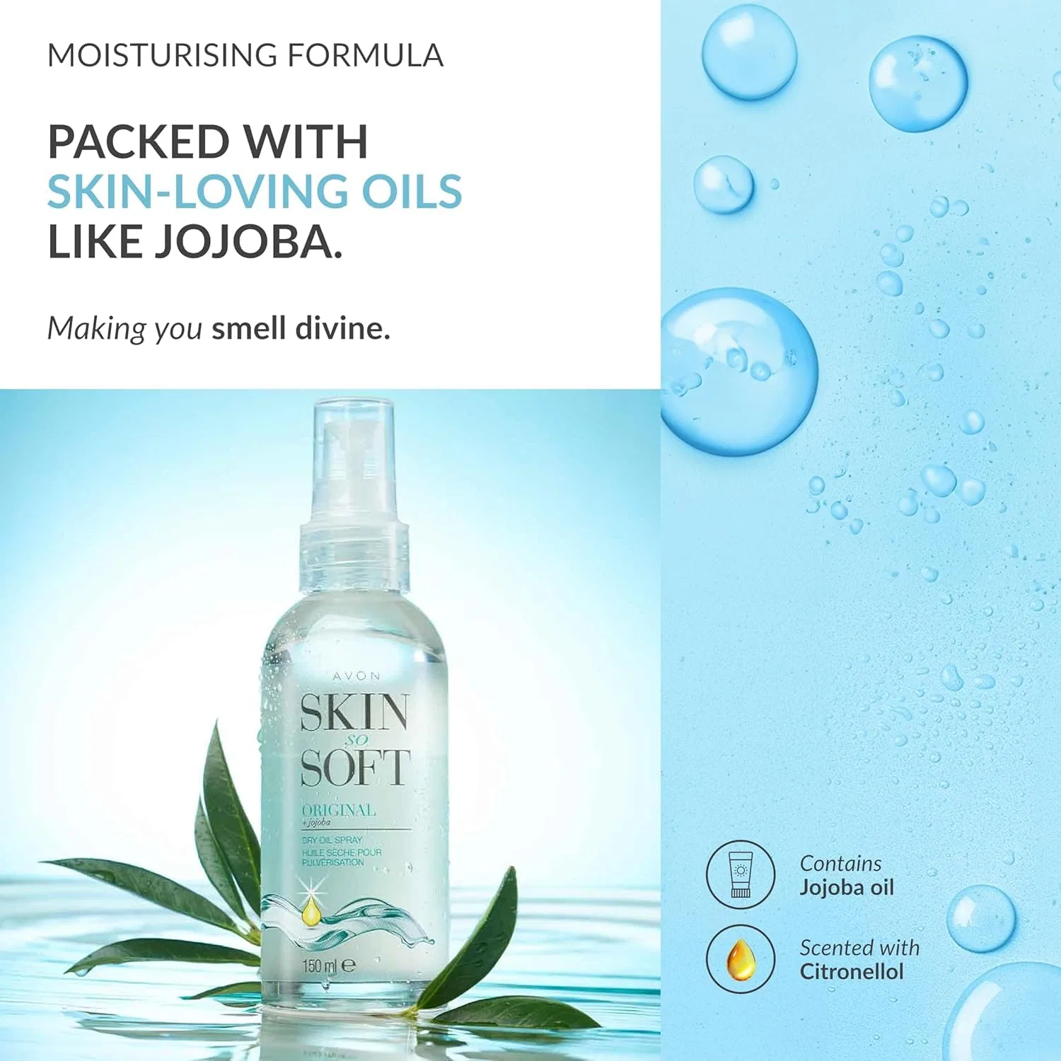 Трокенöl-Spray Avon Skin So Soft, 3er Pack, 150 ml — фото 4