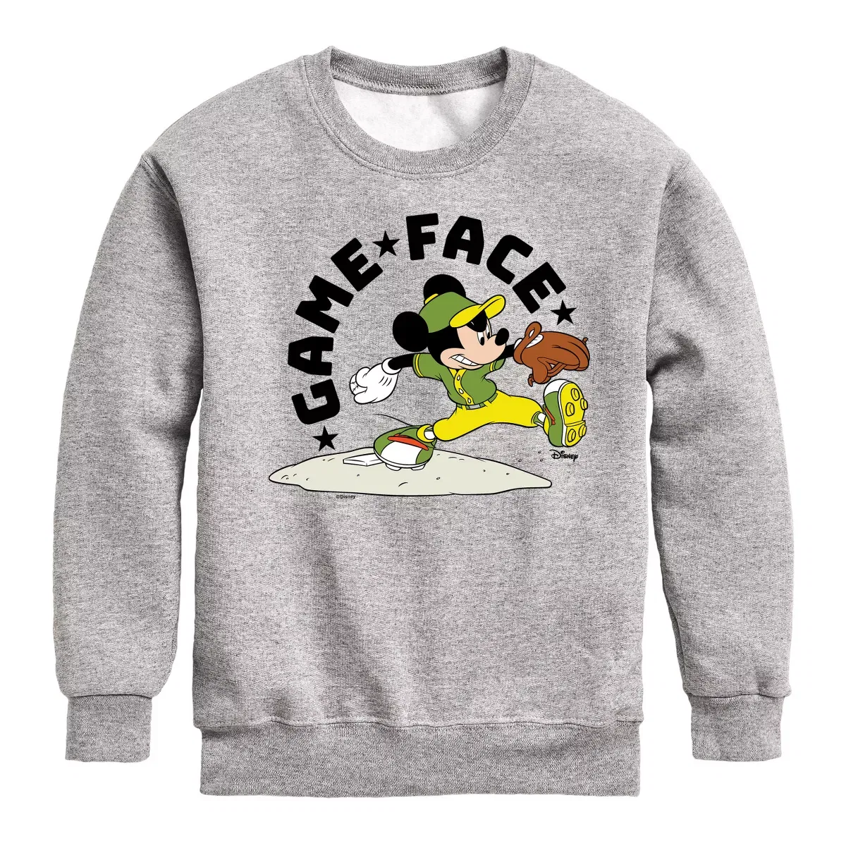 Детский свитшот для мальчиков с длинным рукавом Game Face Baseball Disney, Athletic Heather