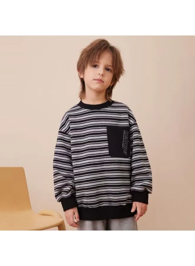 Лонгслив с полосатым принтом October mommy Octmami