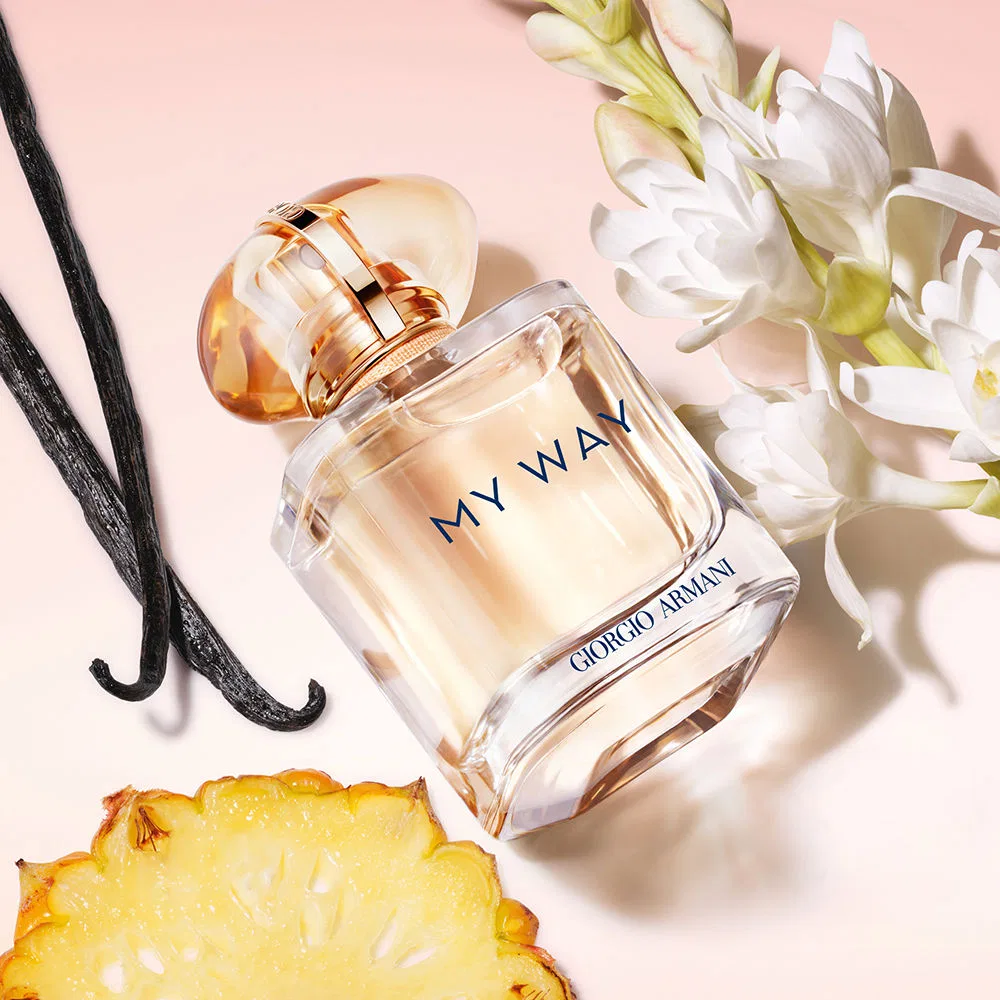 Парфюмерная вода для женщин 90 мл с принтом My Way Sunny Vanilla Giorgio Armani — фото 4