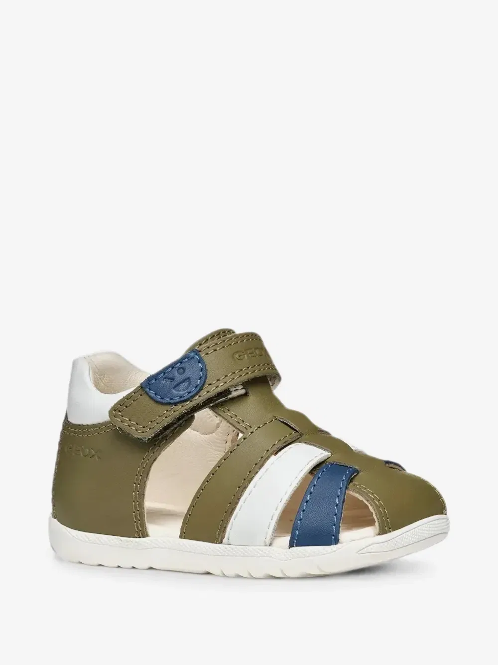 Сандалии Macchia с ремешками Geox Kids, зеленый
