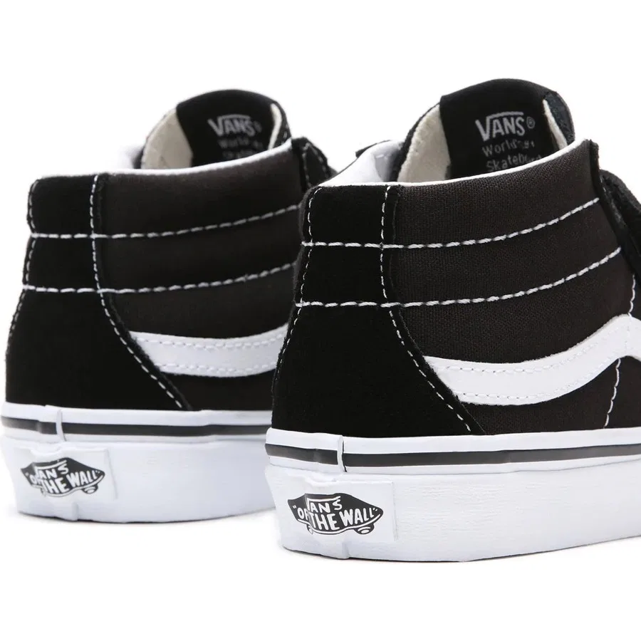 Кроссовки детские с высоким берцем UY Sk8-Mid Reissue V Vans, Черный — фото 3