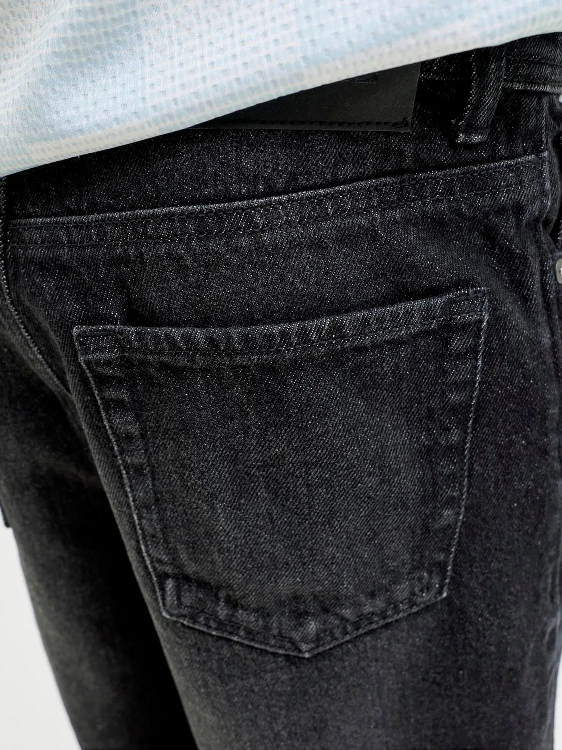 Шорты джинсовые Relaxed Fit JACK & JONES JUNIOR, черный — фото 4