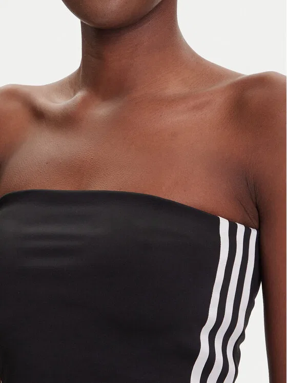 Топ slim fit adicolor 3-Stripes Adidas, черный — фото 4