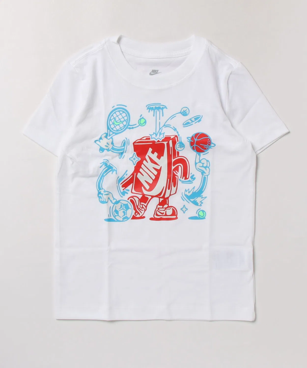 Детская футболка с коротким рукавом, модель Boxy MLT SPT NIKE, White