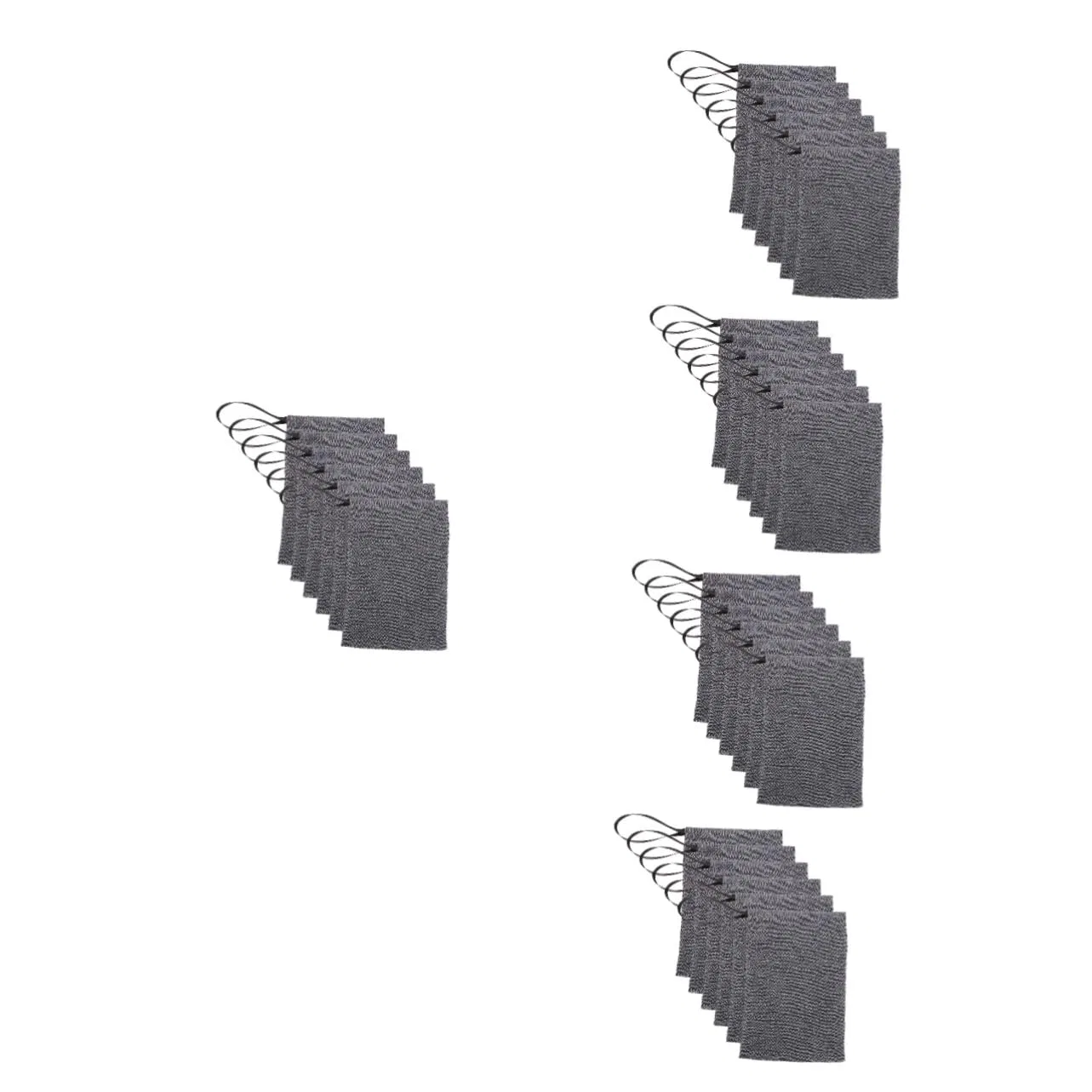 Мочалка для мыла 30шт, MAGICLULU, серый, 20x12x1 см