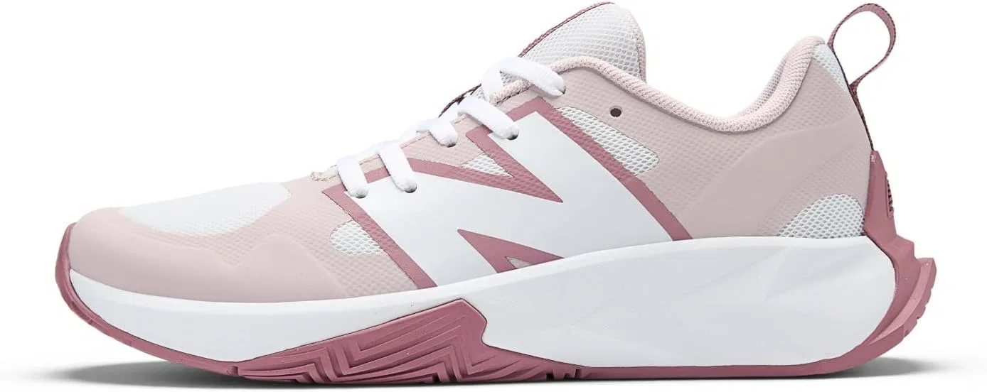 Детские кроссовки для бега FuelCell Play V1 New Balance, Nb White/Stone Pink — фото 2