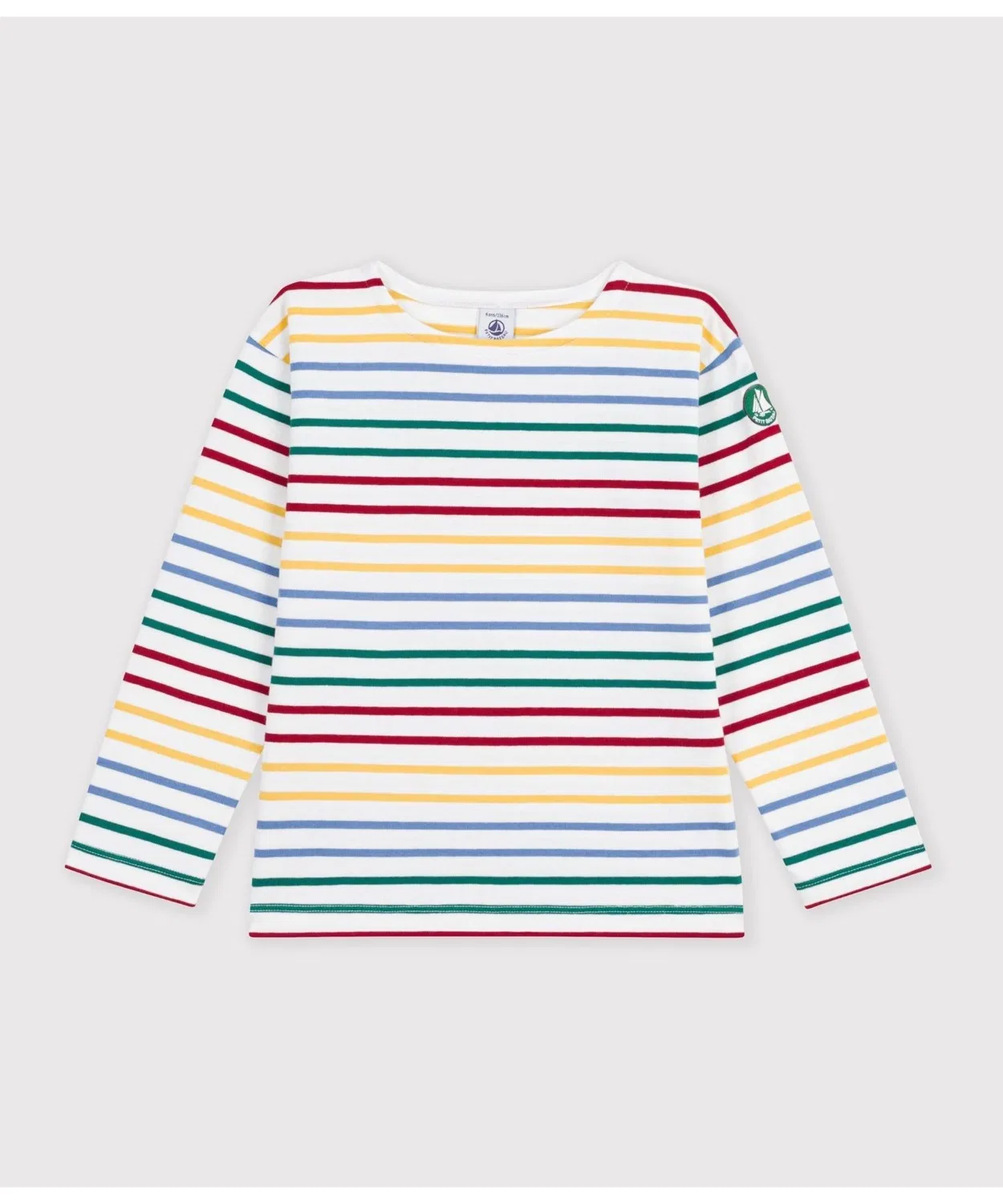 Детский свитшот с длинным рукавомMariniere Petit Bateau, White