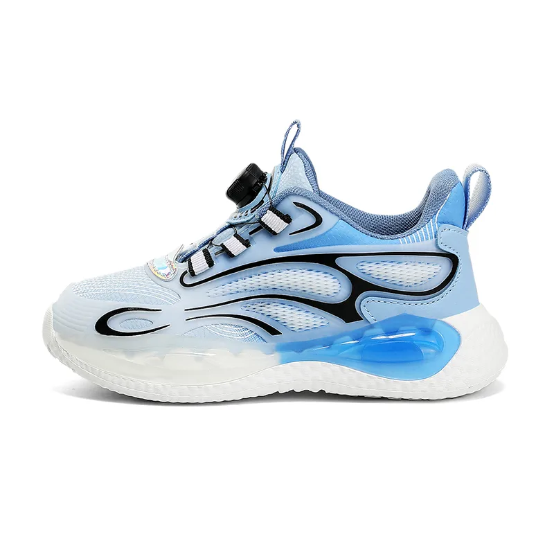 Детские кроссовки low top для детей 3-7 лет KAXILONG, Light Blue Leather Upper