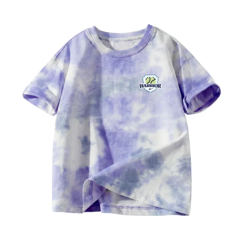 Детская футболка с коротким рукавом Purple H Tennis Badge K WARRIOR