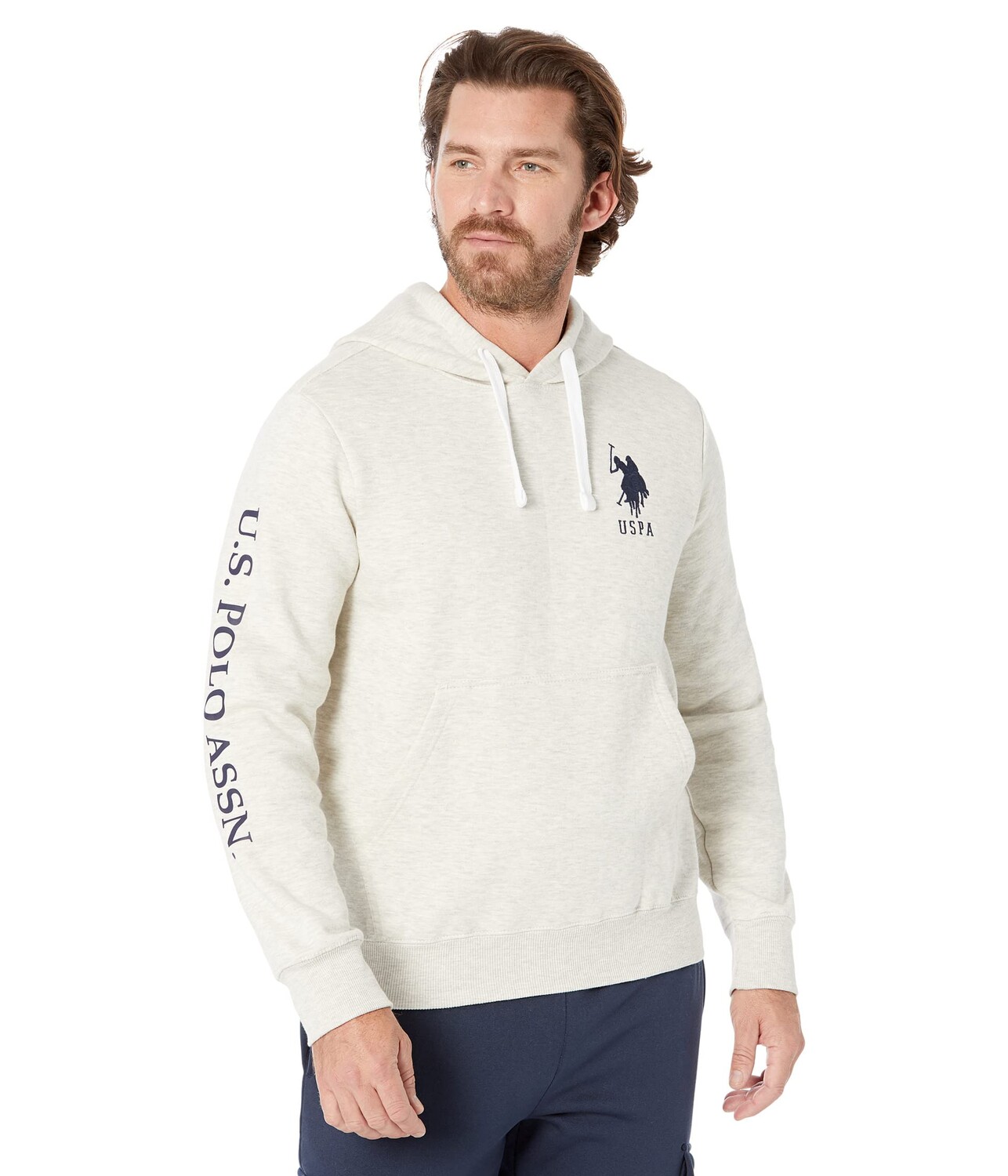 

Худи U.S. POLO ASSN., Popover Fleece Hoodie w/ Print, Белый, Худи U.S. POLO ASSN., Popover Fleece Hoodie w/ Print