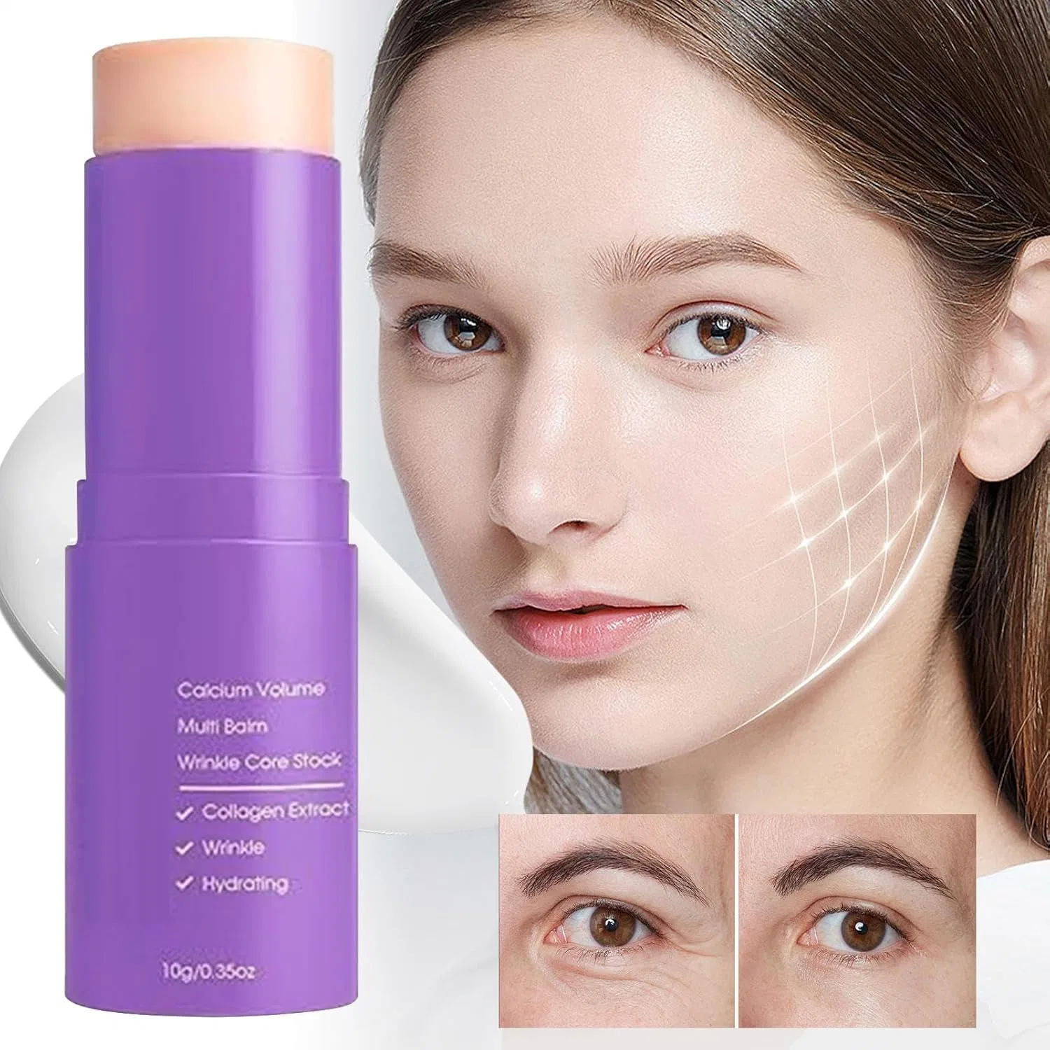 Стик для глаз увлажняющий лифтинг-эффект Eye Balm Pen, 10 г Generisch — фото 3