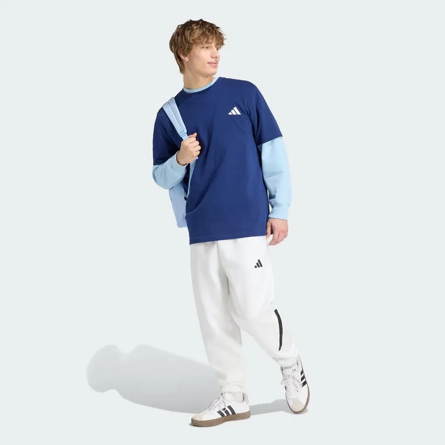 Спортивные штаны с эластичным поясом и шнурком adidas Z.N.E, Белый — фото 3