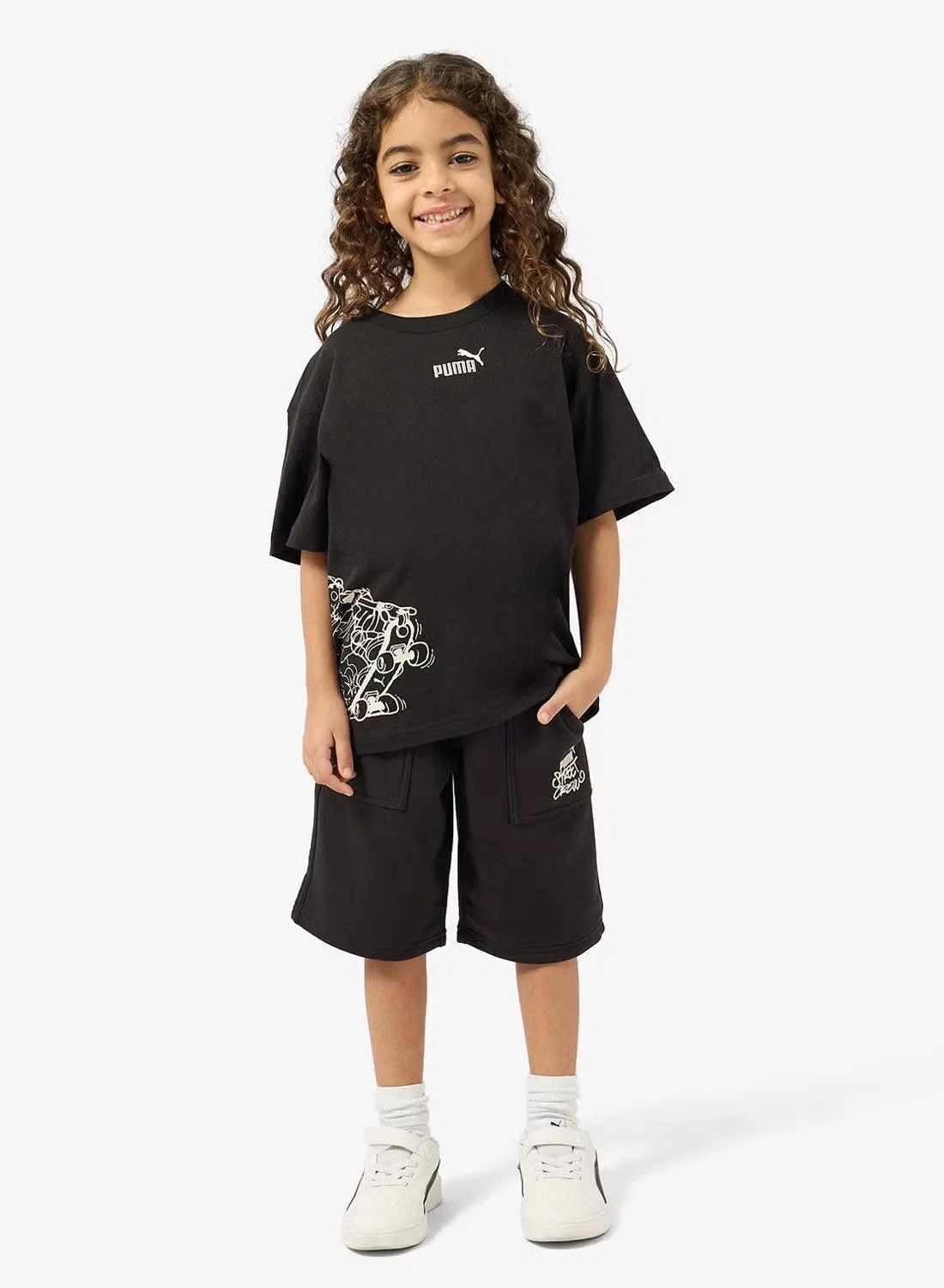 Шорты свободные Youth Mid 90s Puma, черный — фото 2