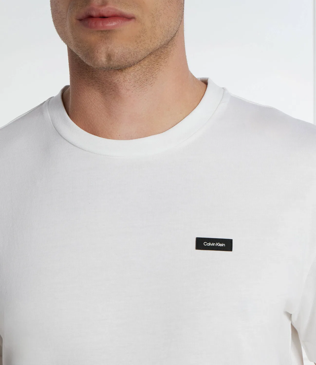 Футболка с круглым вырезом Calvin Klein, Bianco — фото 4