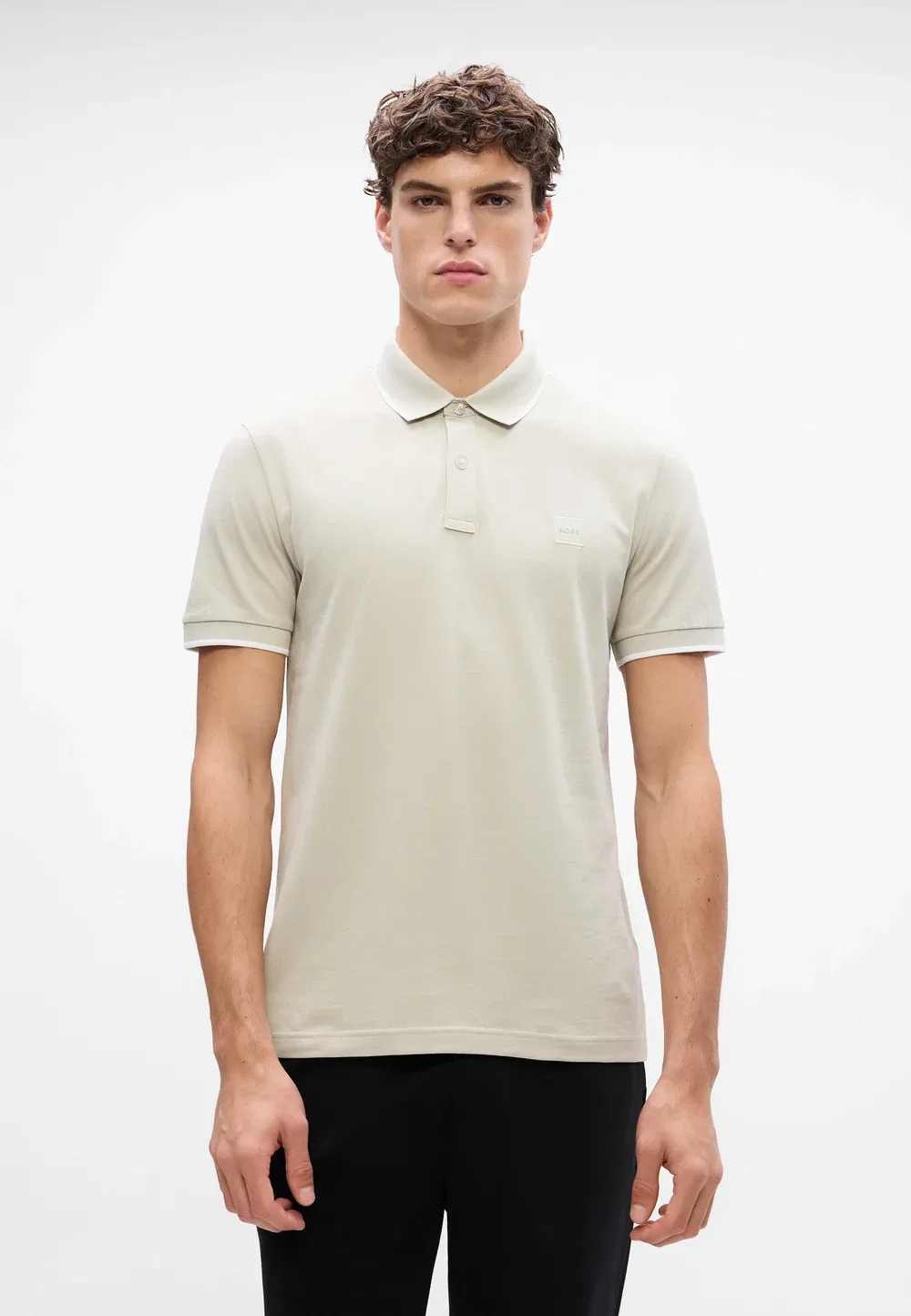 Passertip - рубашка поло Boss, Light Beige — фото 3