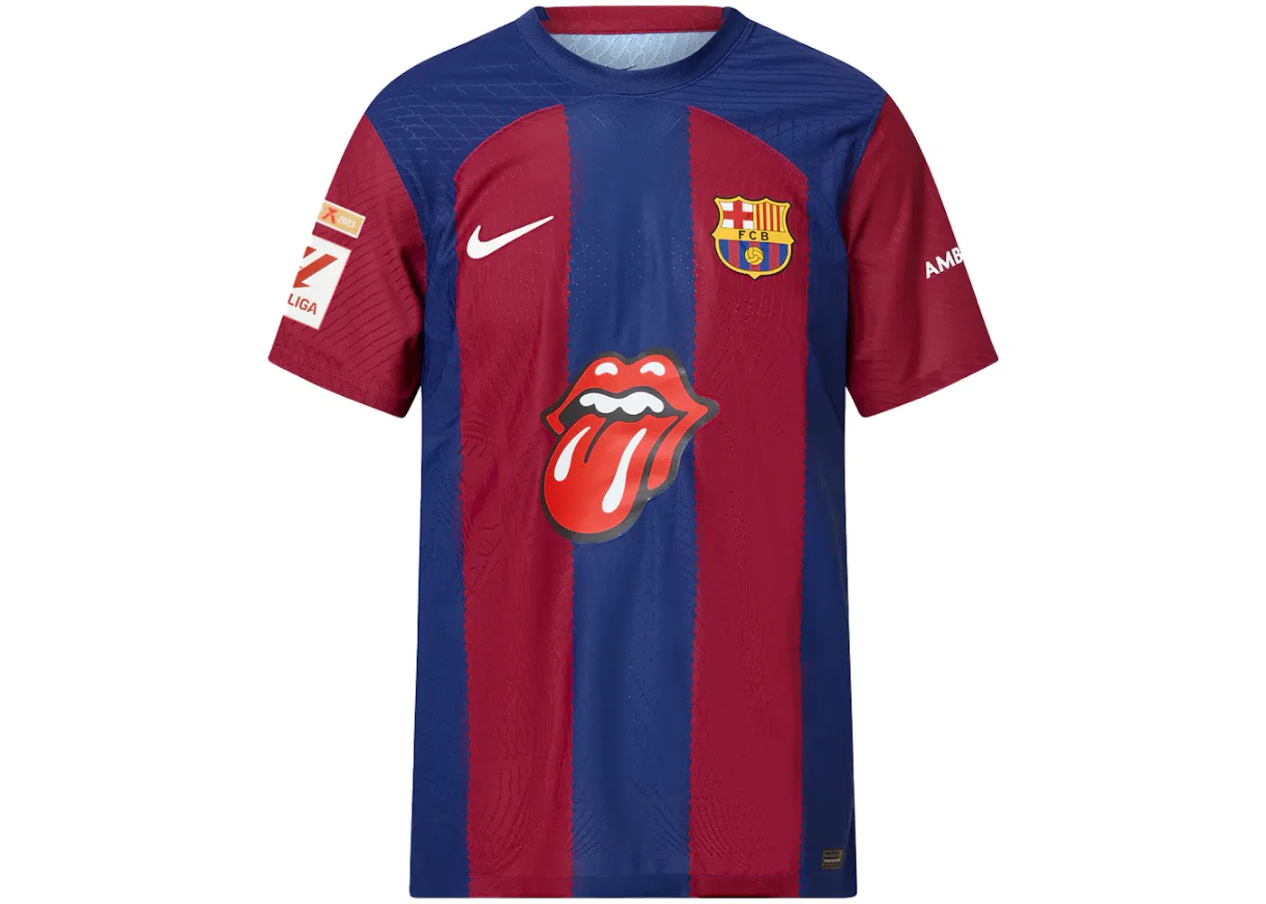 Мужская футбольная джерси с принтом Nike FC Barcelona x The Rolling Stones, Multicolor