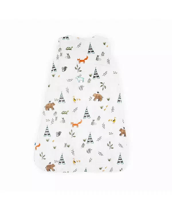 Детский спальный мешок муслиновый с принтом Forest Friends Little Unicorn, Forest Friends — фото 4