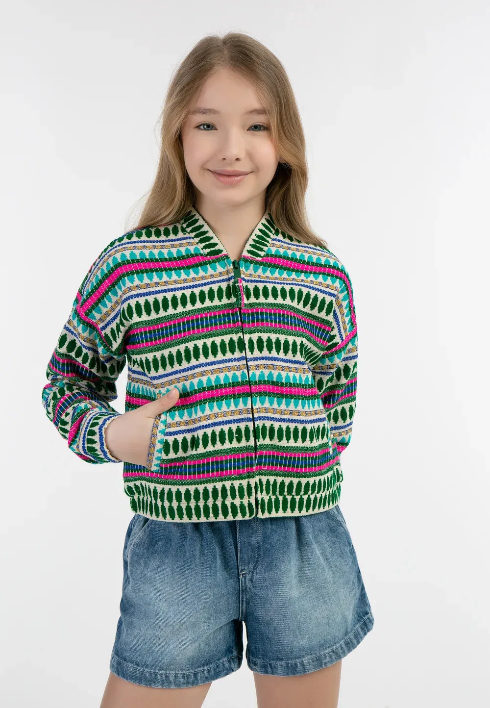 Куртка Izia - бомбер Izia, Multicolor Turquoise — фото 2
