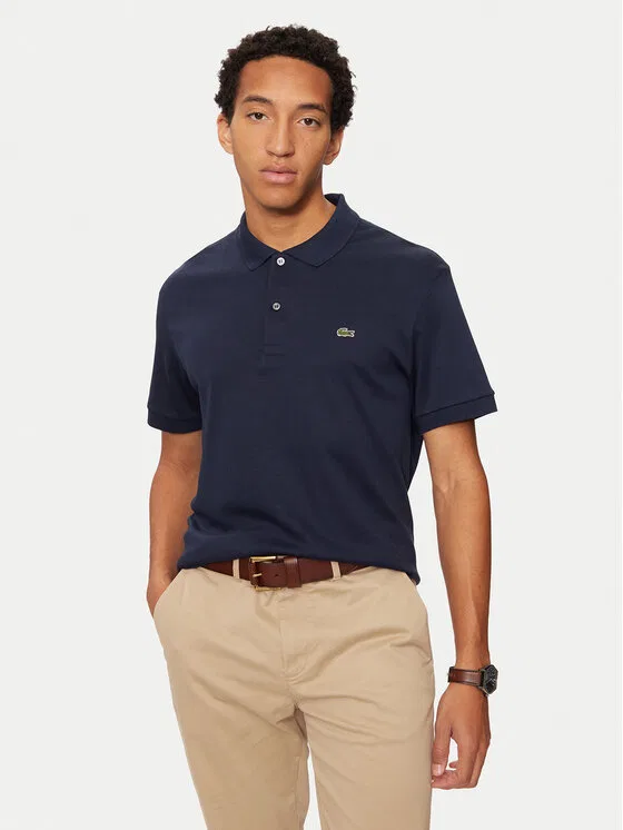 Поло Lacoste Regular Fit, темно-синий