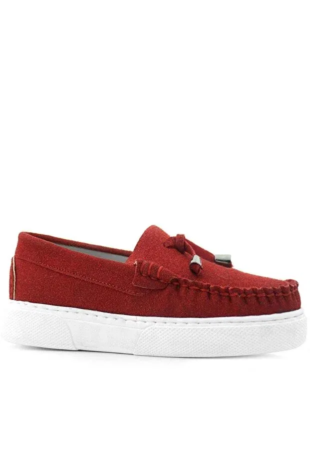 Детские мокасины для мальчиков из замши Ortopedikal, Red