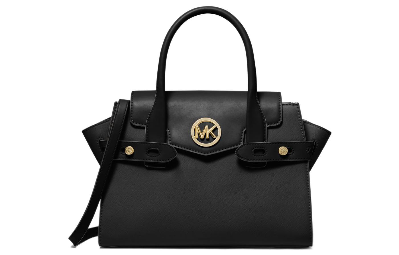 

MICHAEL KORS Женская черная сумка через плечо среднего размера из искусственной кожи