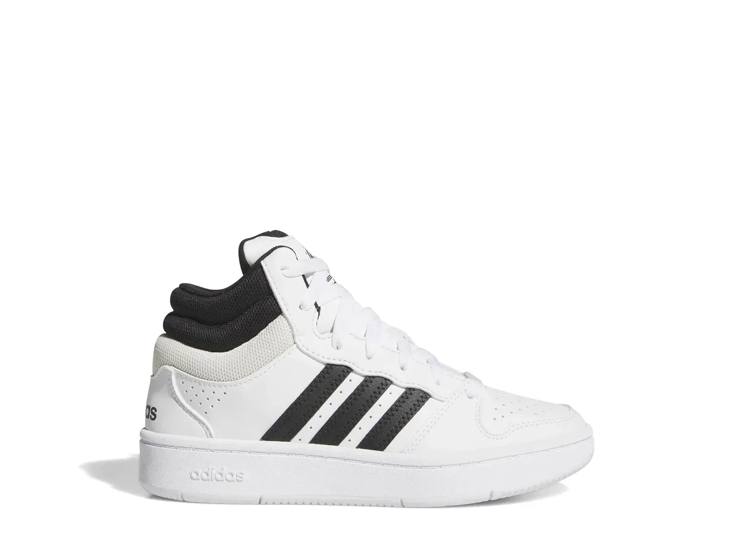 Кроссовки высокие Hoops Mid Classic, adidas, белый — фото 2