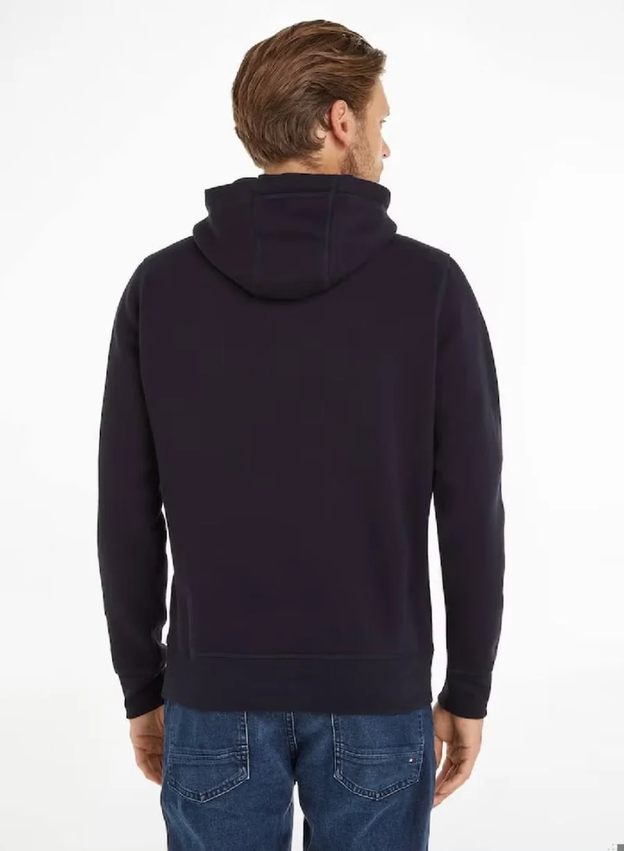 Худи Tommy Hilfiger Logo Flex Fleece, синий — фото 2