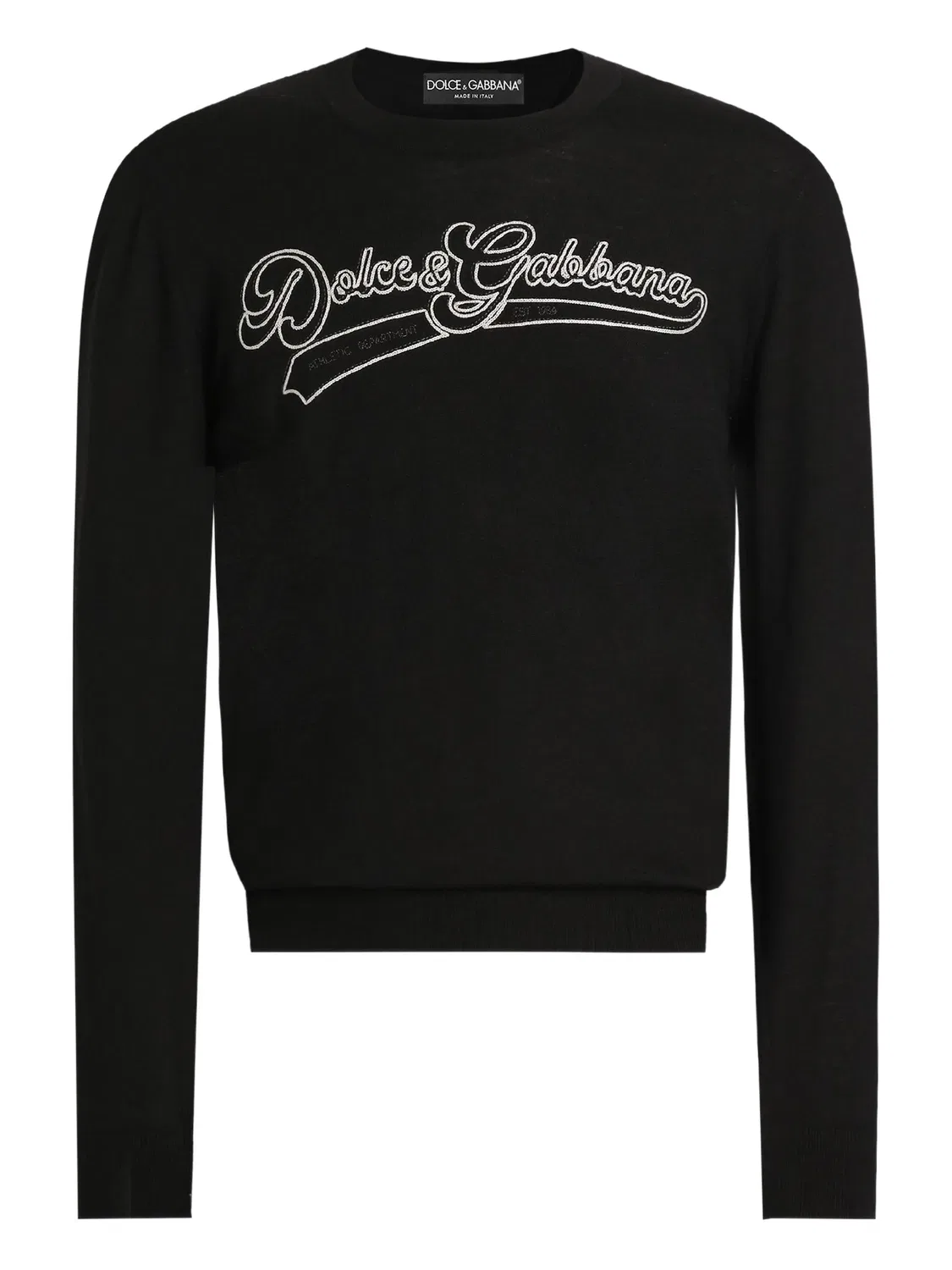 Кашемировый свитер с логотипом Dolce & Gabbana, черный